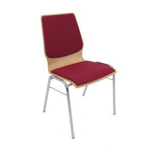 Čalouněná konferenční židle SVEZIA Červená