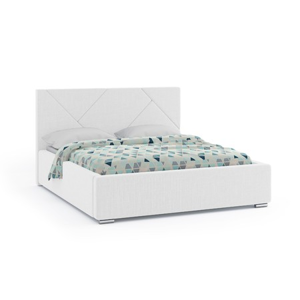 Čalouněná postel ANTIGO 140x200 cm Světle šedá