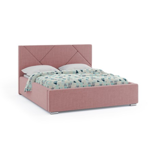 Čalouněná postel ANTIGO 140x200 cm Starorůžová