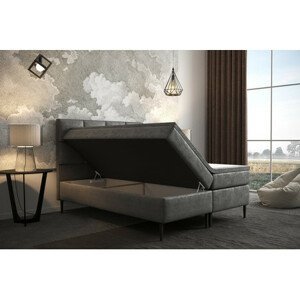 Čalouněná postel Aspen 120x200 cm Černá