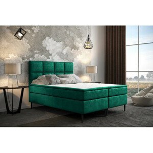 Čalouněná postel Aspen 140x200 cm Zelená