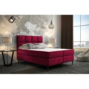 Čalouněná postel Aspen 140x200 cm Červená