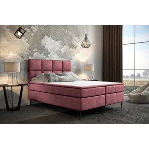 Čalouněná postel Aspen 160x200 cm Růžová