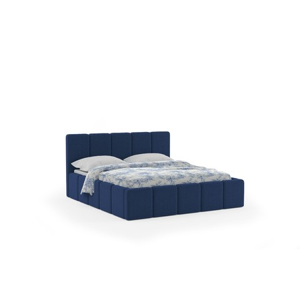 Čalouněná postel ELCANO 140x200 cm Modrá