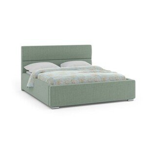 Čalouněná postel NEVADA 160x200 cm Tmavě zelená