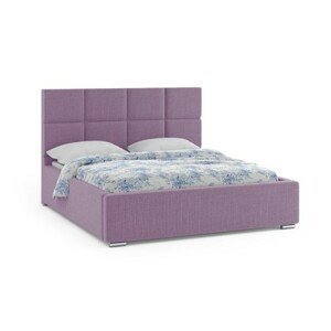 Čalouněná postel ONTARIO 140x200 cm Fialová