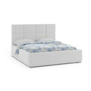 Čalouněná postel ONTARIO 140x200 cm Světle šedá