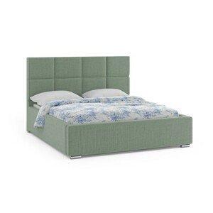 Čalouněná postel ONTARIO 140x200 cm Tmavě zelená