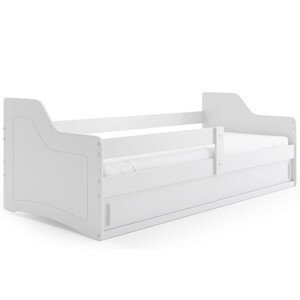 Dětská postel SOFIX s úložným prostorem 80x160 cm - bílá Bílá