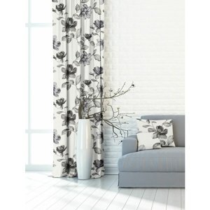 Závěs dekorační nebo látka, OXY Šedá magnolie, šedý, 150 cm 150 cm