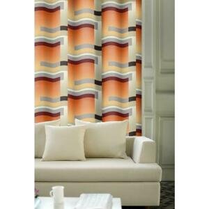 Výprodej Dekorační látky, OXY stripes oranžový, 150 cm