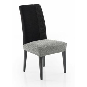 Potah elastický na sedák židle, MARTIN, světle šedý, komplet 2 ks,