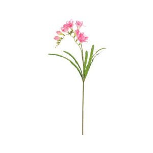 Umělá květina Frézie 60 cm, růžová