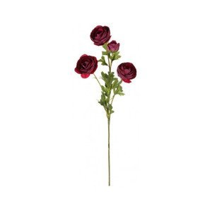 Umělá květina Pivoňka 70 cm, bordó