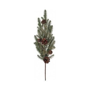 Vánoční umělá větev Borovice s šiškami, 60 cm