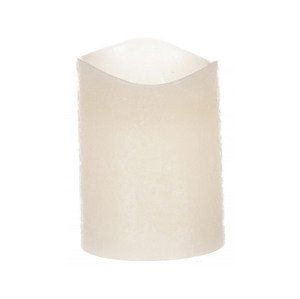 LED svíčka 10 cm, krémová, s voskem