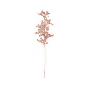 Umělá květina Vánoční cesmína 44 cm, růžová