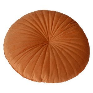 Kulatý dekorační polštář Atmos 40 cm, tmavě oranžový