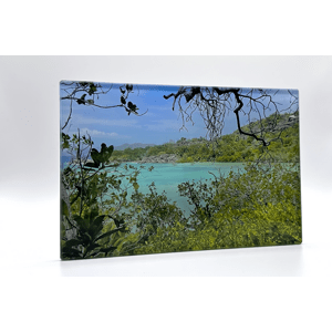 Expresní výroba - tisk na sklo 40x30 cm z vlastní fotografie, Sklo clearvision, S nalepovacím háčkem