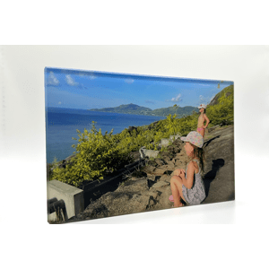 Expresní výroba - tisk na sklo 40x40 cm z vlastní fotografie, Sklo clearvision, S klipovým uchycením