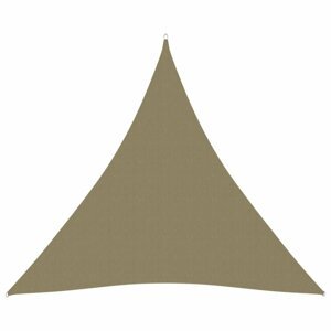 Stínící plachta trojúhelníková 4x4x4 m oxfordská látka Dekorhome Béžová,Stínící plachta trojúhelníková 4x4x4 m oxfordská látka Dekorhome Béžová