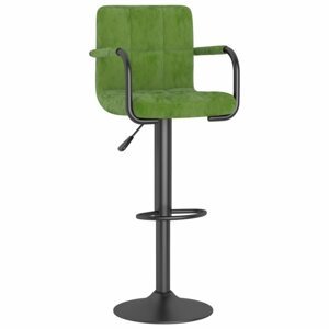 Barová židle samet / kov Dekorhome Světle zelená,Barová židle samet / kov Dekorhome Světle zelená