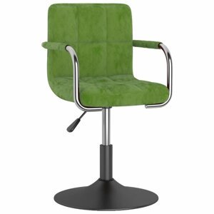 Otočná židle kov / samet Dekorhome Světle zelená,Otočná židle kov / samet Dekorhome Světle zelená