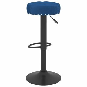 Barová židle samet / kov Dekorhome Modrá,Barová židle samet / kov Dekorhome Modrá
