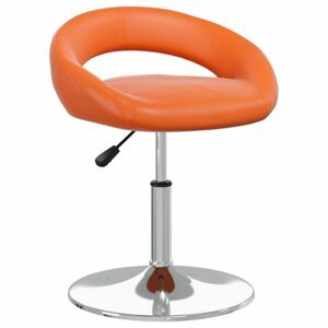 Barová židle umělá kůže / kov Dekorhome Oranžová,Barová židle umělá kůže / kov Dekorhome Oranžová