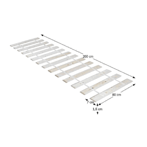 Rolovaný laťkový rošt PLAZA 80x200 cm,Rolovaný laťkový rošt PLAZA 80x200 cm