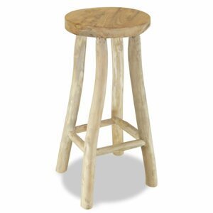 Barová stolička Dekorhome Přírodní dřevo,Barová stolička Dekorhome Přírodní dřevo