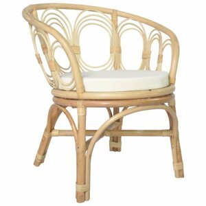 Jídelní židle přírodní ratan / plátno Dekorhome Přírodní,Jídelní židle přírodní ratan / plátno Dekorhome Přírodní