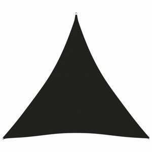 Stínící plachta trojúhelníková 5 x 5 x 5 m oxfordská látka Dekorhome Černá,Stínící plachta trojúhelníková 5 x 5 x 5 m oxfordská látka Dekorhome Černá