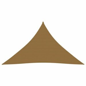 Stínící plachta trojúhelníková HDPE 2,5 x 2,5 x 3,5 m Dekorhome Šedohnědá taupe,Stínící plachta trojúhelníková HDPE 2,5 x 2,5 x 3,5 m Dekorhome Šedohn