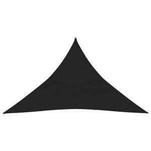 Stínící plachta trojúhelníková HDPE 2,5 x 2,5 x 3,5 m Dekorhome Černá,Stínící plachta trojúhelníková HDPE 2,5 x 2,5 x 3,5 m Dekorhome Černá
