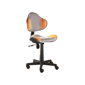Studentská kancelářská židle Q-G2 Šedá / oranžová,Studentská kancelářská židle Q-G2 Šedá / oranžová