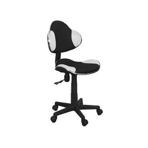 Studentská kancelářská židle Q-G2 Černá / bílá,Studentská kancelářská židle Q-G2 Černá / bílá