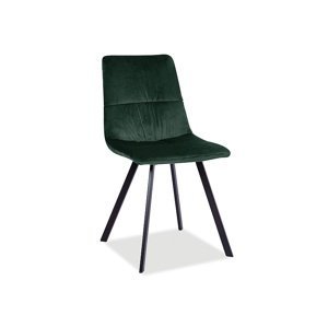 Jídelní židle TOLEDO VELVET Tmavě zelená,Jídelní židle TOLEDO VELVET Tmavě zelená