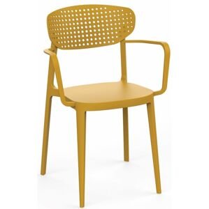 Jídelní židle AIRE ARMCHAIR Žlutá,Jídelní židle AIRE ARMCHAIR Žlutá