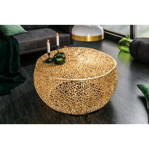 Konferenční stolek ESUS 80 cm Dekorhome Zlatá,Konferenční stolek ESUS 80 cm Dekorhome Zlatá