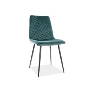 Jídelní židle IRYS VELVET Tmavě zelená,Jídelní židle IRYS VELVET Tmavě zelená