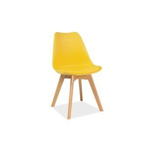 Jídelní židle KRIS buk Žlutá,Jídelní židle KRIS buk Žlutá