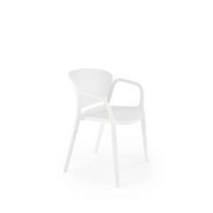 Stohovatelná jídelní židle K491 Bílá,Stohovatelná jídelní židle K491 Bílá
