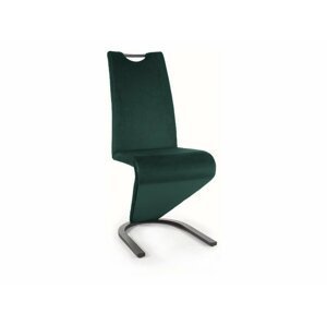 Jídelní židle H-090 VELVET Tmavě zelená,Jídelní židle H-090 VELVET Tmavě zelená