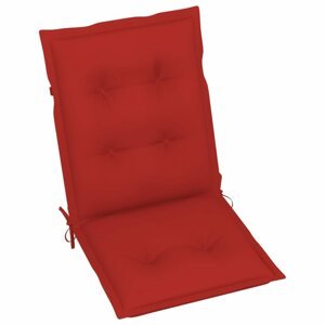 Podušky na zahradní židle 6 ks Dekorhome Červená,Podušky na zahradní židle 6 ks Dekorhome Červená