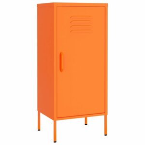 Plechová skříňka Dekorhome Oranžová,Plechová skříňka Dekorhome Oranžová