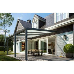 Hliníková pergola SKYLUX CLIMALUX 7m Dekorhome 350 cm,Hliníková pergola SKYLUX CLIMALUX 7m Dekorhome 350 cm