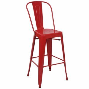 Barová židle HWC-A73 Červená,Barová židle HWC-A73 Červená