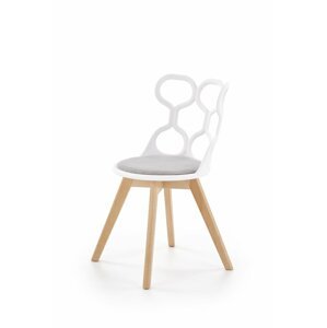 Jídelní židle K308 Bílá / šedá,Jídelní židle K308 Bílá / šedá
