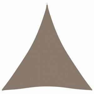 Plachta proti slunci oxfordská látka trojúhelník 3,6 x 3,6 x 3,6 m Dekorhome Šedohnědá taupe,Plachta proti slunci oxfordská látka trojúhelník 3,6 x 3,